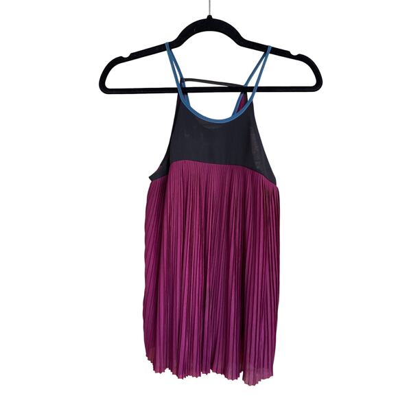 Cooperative, Size Small, Color Block Tank, Strappy Back, Pleated, Flowy - Picture 1 of 5